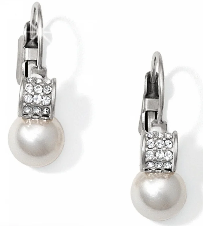 Meridian Petite Pearl Leverback Earrings – Brighton
