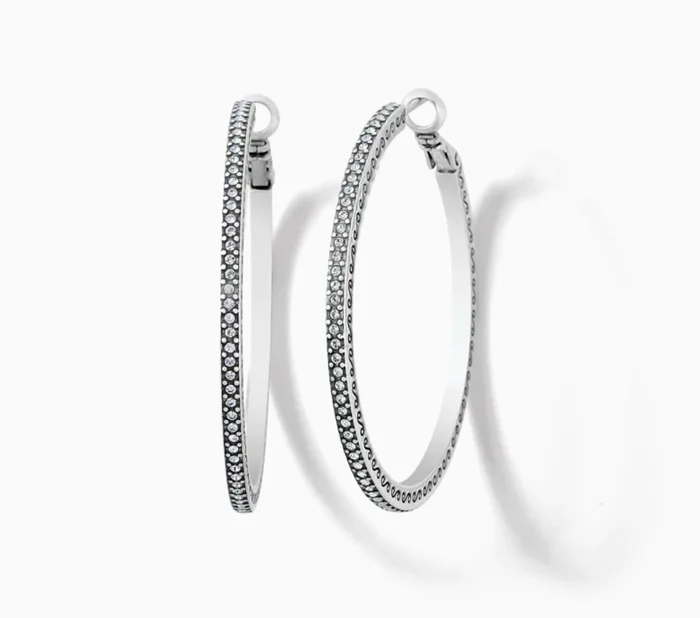 Meridian Thin Large Hoop Earrings – Brighton