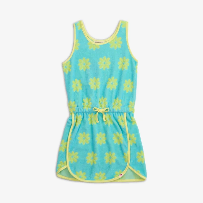 Mia Dress in Blue Daisies