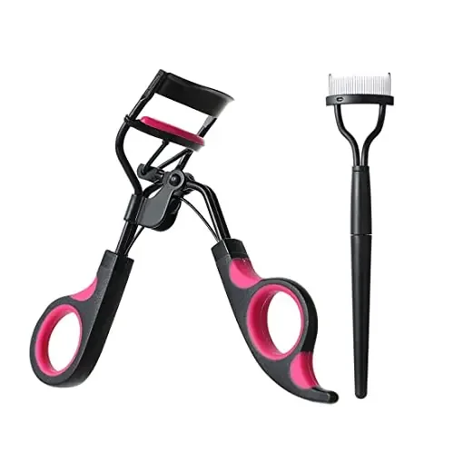 MINISO Eyelash Curler Kit with Foldable Eyelash CombPremium Eye Lash Curler Makeup Tools for Beginner