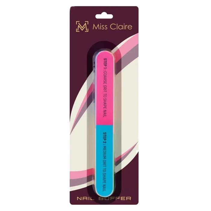 Miss Claire 7-sided Nail File and Buffer For Manicure, Pedicure Kit, 7 Steps Washable Emery Boards Professional Manicure Tools For Women (Multicolour) (HF077)