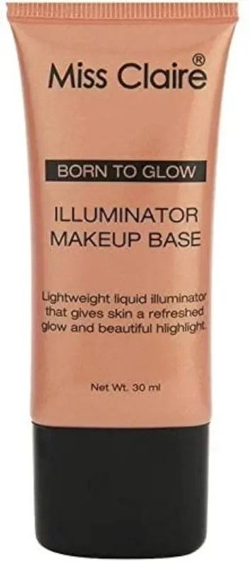 Miss Claire Illuminator Makeup Base 02 Gleam, Pink, 30 ml