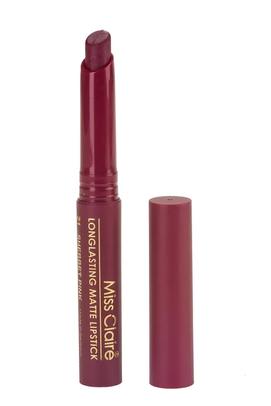 Miss Claire Longlasting Matte Lipstick, Sherbet Pink 21, 2 g