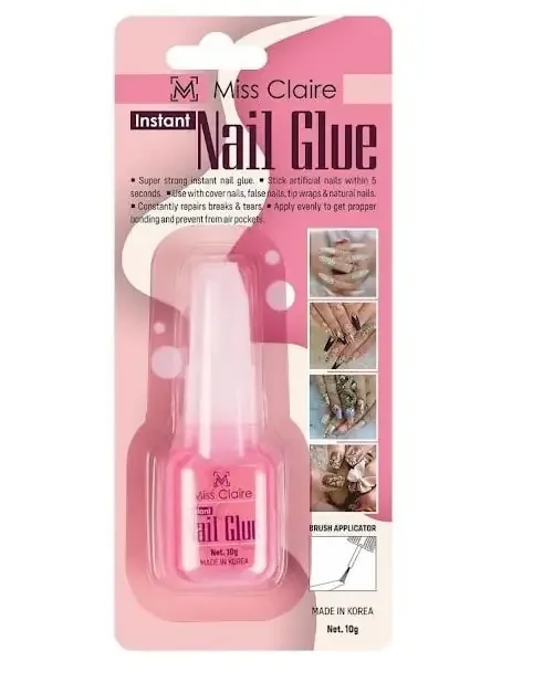 Miss Claire Nails Glue, Clear, 10 Grams, 10 g