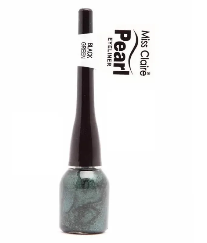 Miss Claire Pearl Eyeliner (Black Green)-14, Shimmery Finish