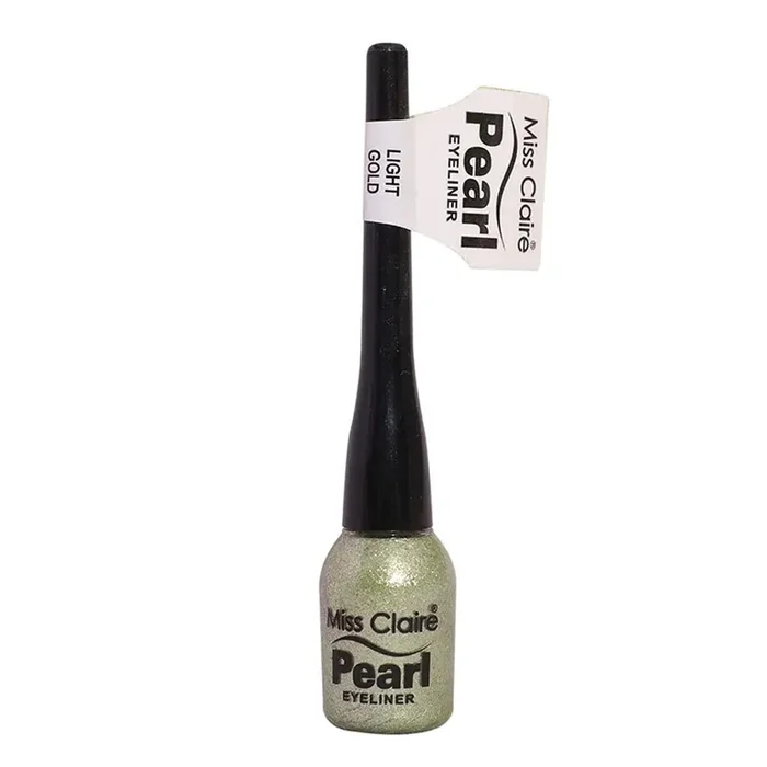 Miss Claire Pearl Eyeliner for Women/Girls, Shade No. 17 Light Gold