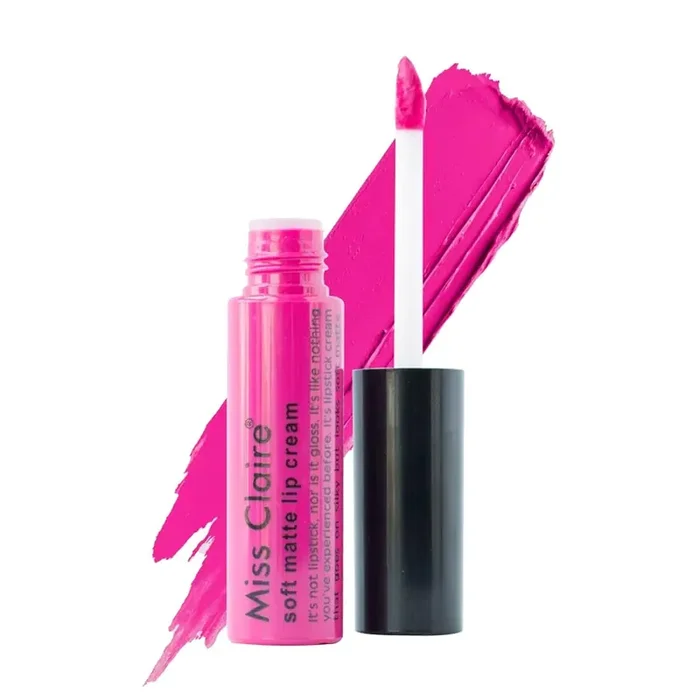 Miss Claire Soft Matte Lip Cream Liquid Lipstick for Women 07 Pink