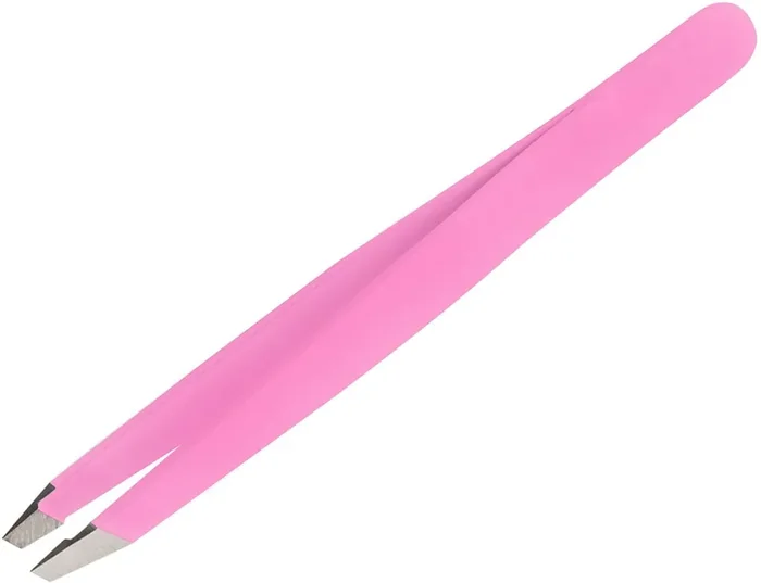 Miss Claire Tweezer Plucker Precision Tweezers For Eyebrows, Ingrown Hair, Plucking Daily Beauty Tool With Stainless Steel (HS498) (Pink)
