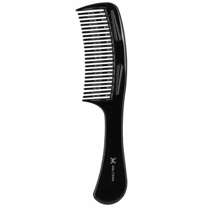 Miss Claire Wide Tooth Hair Comb, Premium Hair Comb For Effortless Styling And Gentle Detangling For Men & Women (Black) (252)