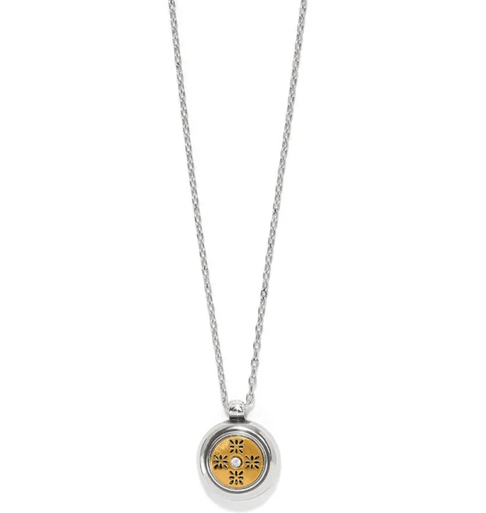 Mosaic Round Two Tone Mini Necklace – Brighton