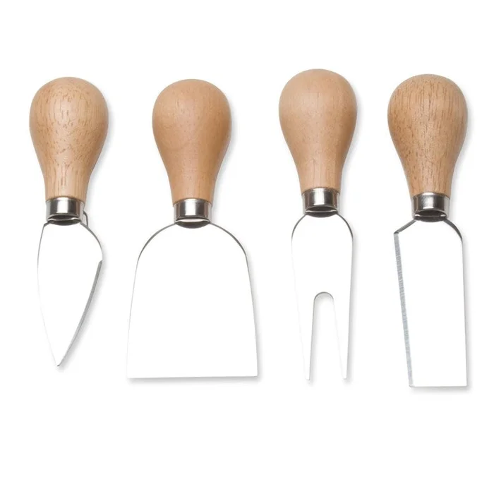 NATURAL HANDLED CHEESE UTENSIL SET