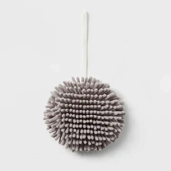 Noodle Round Hand Towel Gray – Room Essentials™
