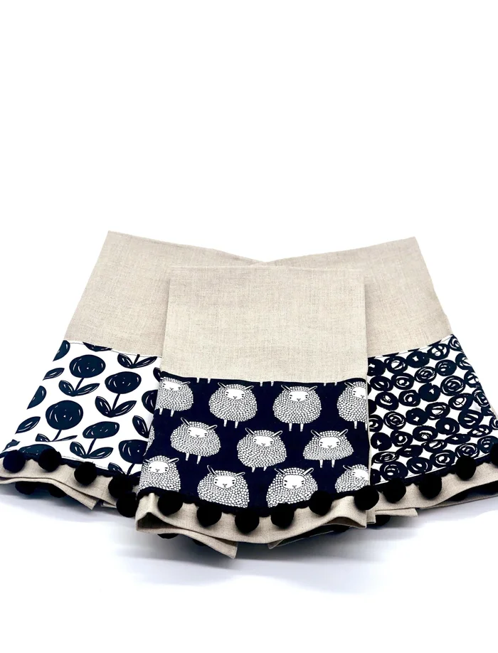 Oatmeal Linen Guest Towels