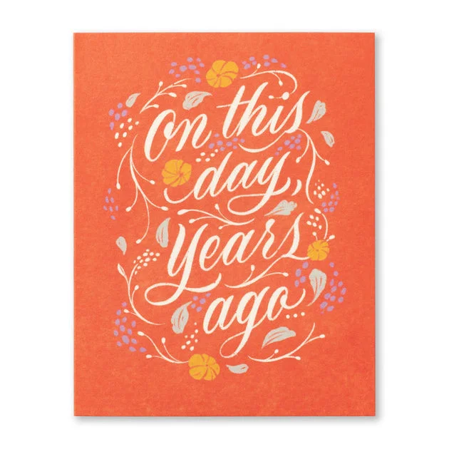 On This Day, Years Ago Birthday Card