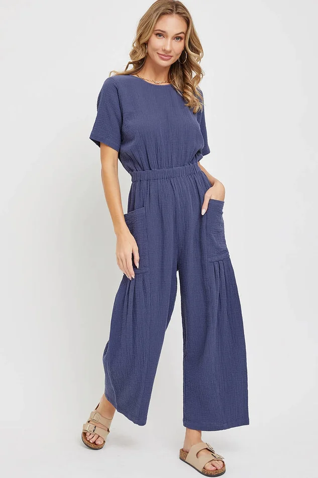 ONE-PIECE WIDE-LEG JUMPSUIT