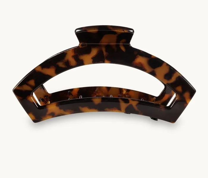 Open Large Hair Clip Tortoise
