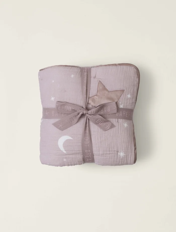 Organic Cotton Double Cloth Starry Night Toddler Quilt