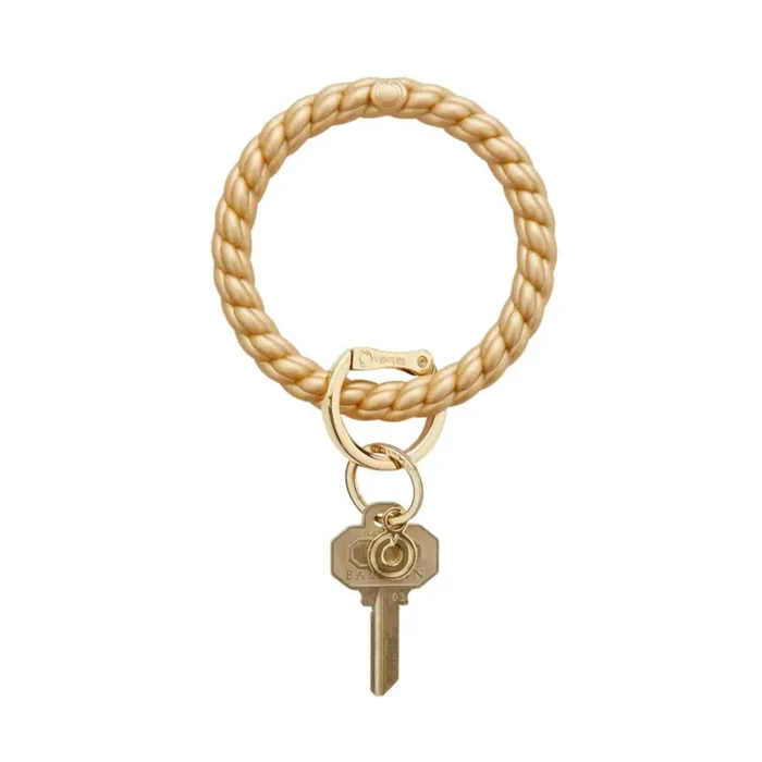 Oventure Big Braided O Key Ring – Gold