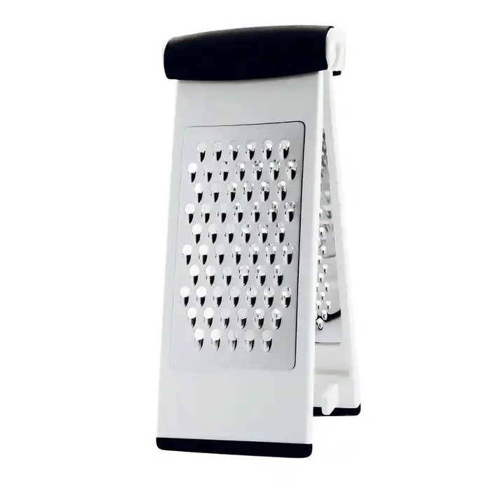 OXO Softworks Multi Grater Stainless Steel Handheld Cheese & Food Grater, Soft-Grip Handle, Dishwasher-Safe, Black