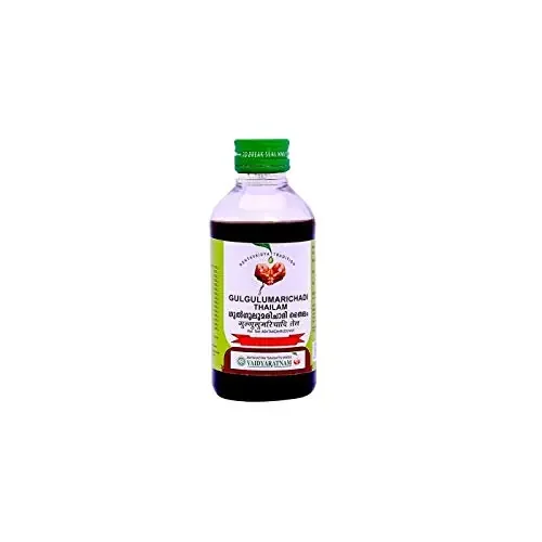 (Pack of 2) Vaidyaratnam Oushadhasala GULGULUMARICHADI THAILAM (200 ML)
