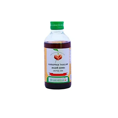 (Pack of 2) Vaidyaratnam Oushadhasala KARAPPAN THAILAM (200 ML)
