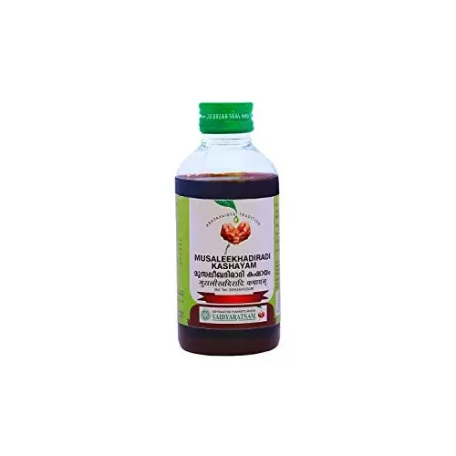 (Pack of 2) Vaidyaratnam Oushadhasala MUSALEEKHADIRADI KASHAYAM (200ml)