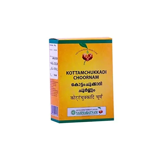 (Pack of 5) Vaidyaratnam Oushadhasala KOTTAMCHUKKADI CHOORNAM (50 GM)