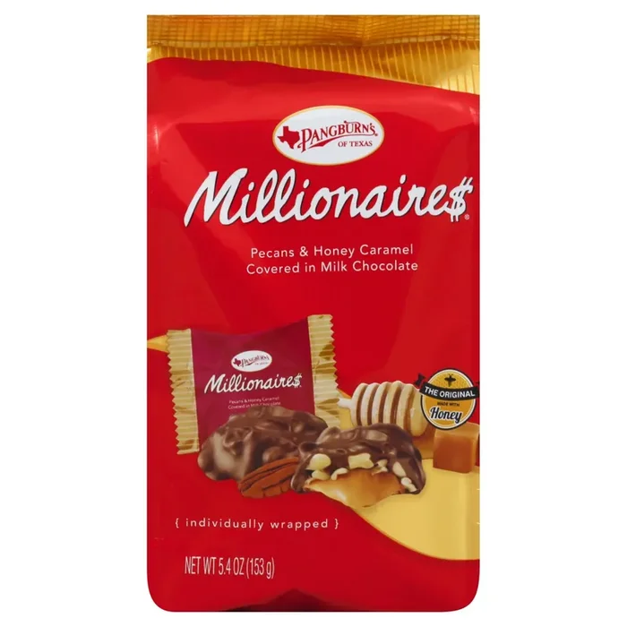 Pangburn‘s Millionaire Pecans & Honey Caramel Covered in Milk Chocolate Mini Gusset Bag