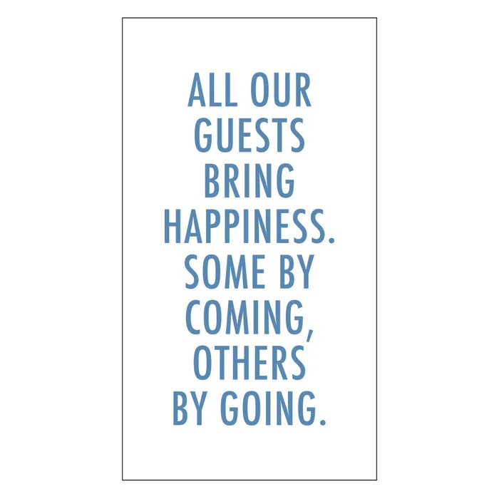 Paper Guest Towels | All Guests Bring Happiness – 24ct