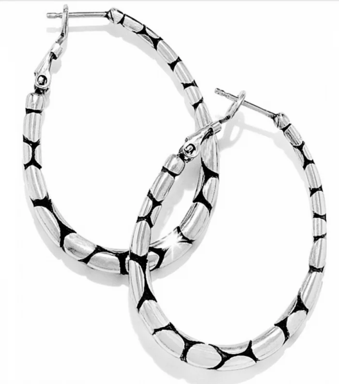Pebble Oval Hoop Earrings – Brighton