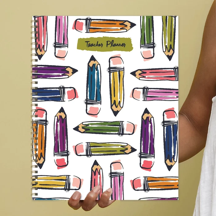 Pencils Teacher & Homeschool Large Undated Lesson Planner