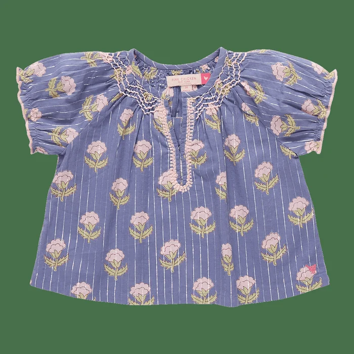 Perwinkle Small Bud- Ava Top