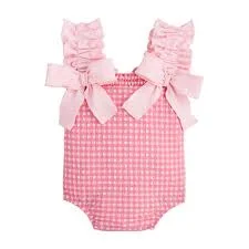 Pink Check Swimsuit