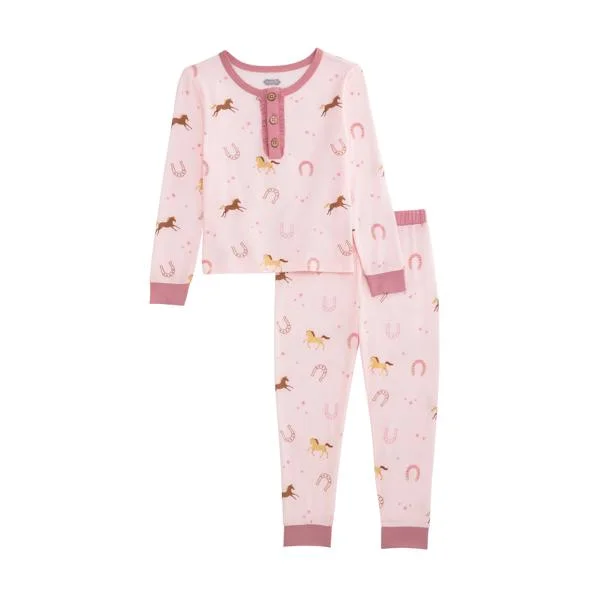 Pink Horse Pajama Set