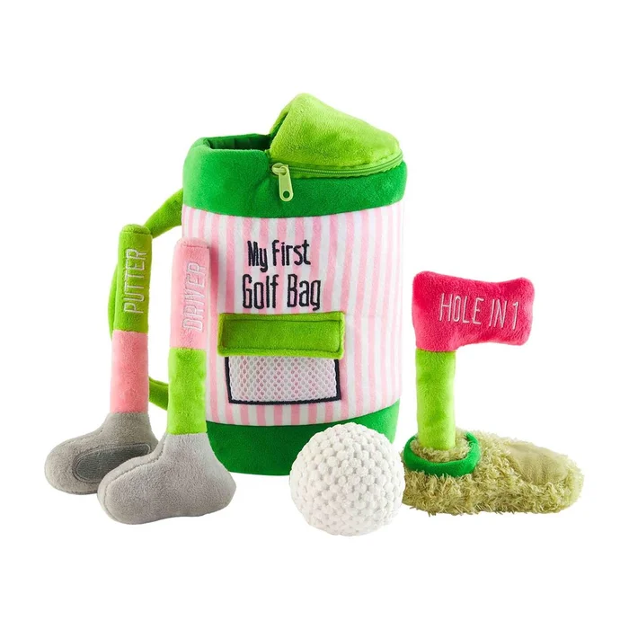 PINK MY GOLF BAG PLUSH SET