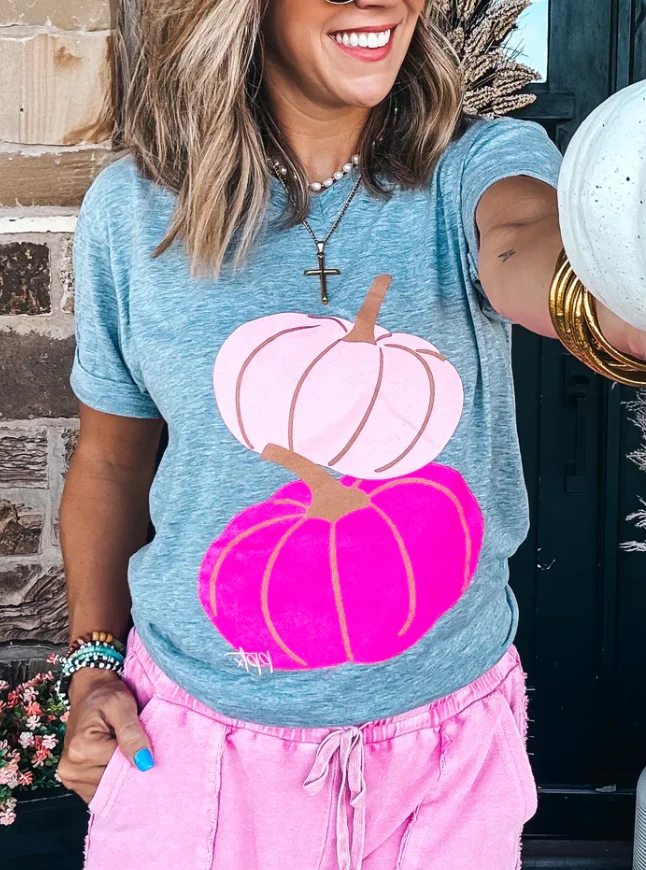 Pink Pumpkin Patch Tee
