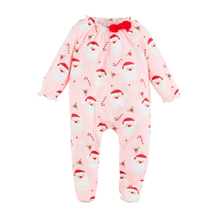 PINK SANTA GLOW FOOTIE