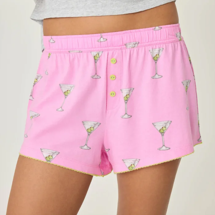 Playful Print Pajama Shorts
