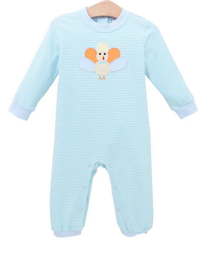 PRE-ORDER | Pastel Turkey Romper Jellybean by Smock Candy