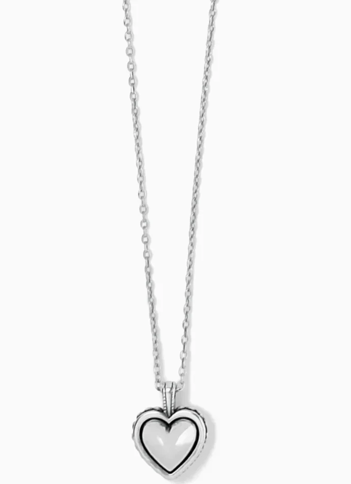 Pretty Tough Bold Heart Petite Necklace – Brighton