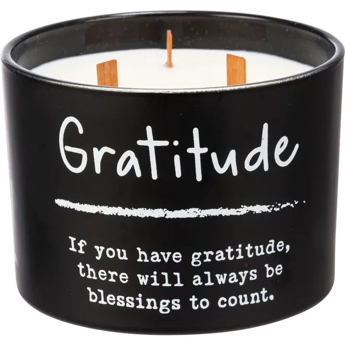 Primitives by Kathy Gratitude Poetry Candle