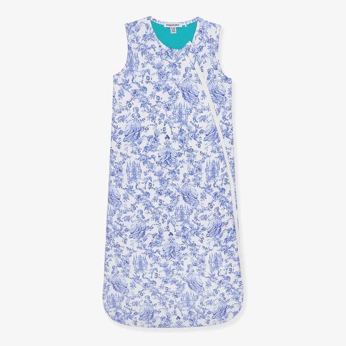 Princess Damask White Baby Sleep Bag | Briar
