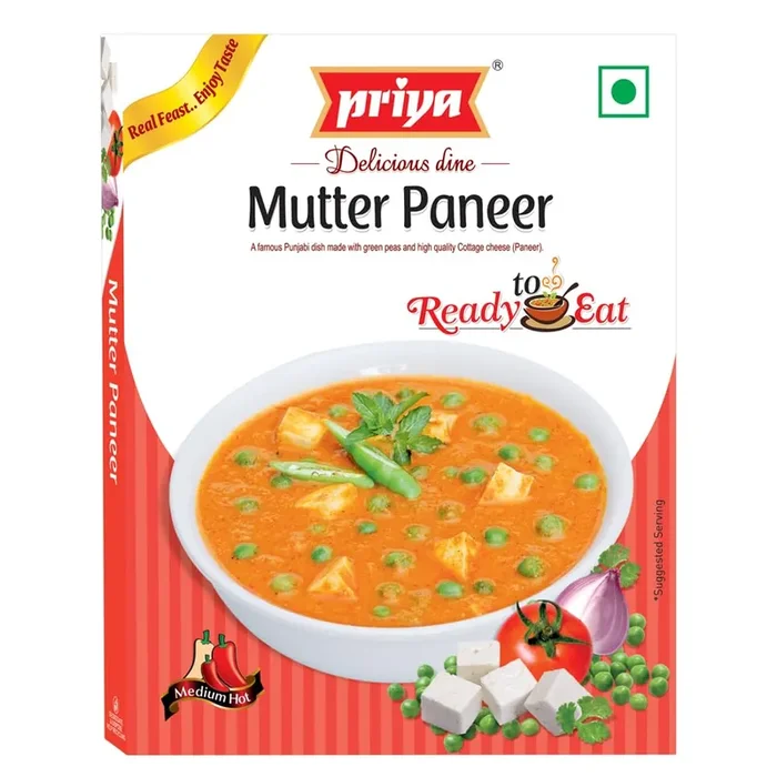 Priya Ready to Eat – Mutter Paneer, 300g