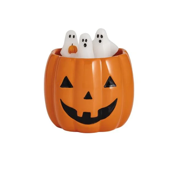 Pumpkin Wax Figural Candle