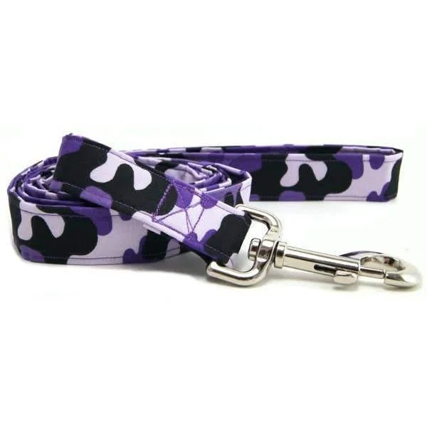 Purple Camo Dog Leash