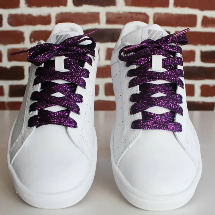 Purple Glitter Laces