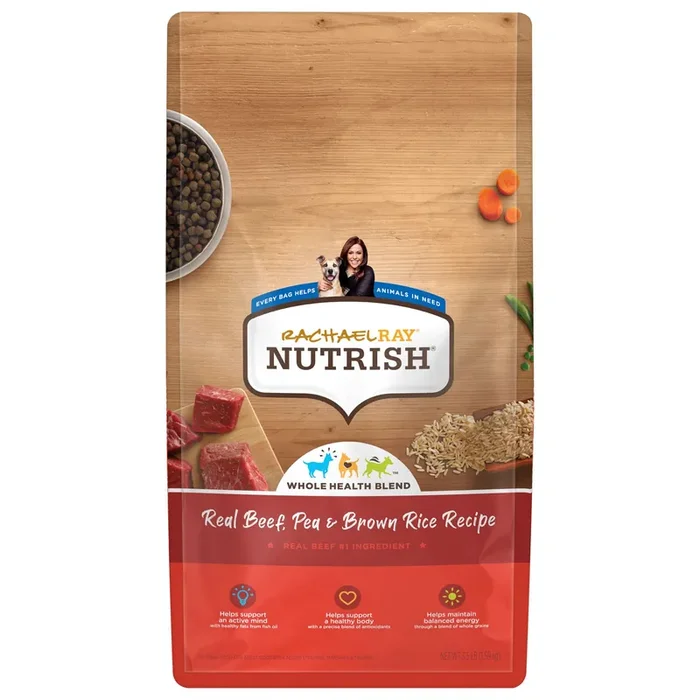 Rachael Ray Nutrish Real Beef, Pea & Brown Rice Recipe Dry Dog Food, 3.5 lb. Bag