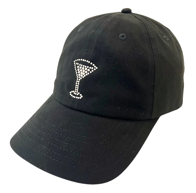 Rachel Cap with Crystal Large Martini Glass