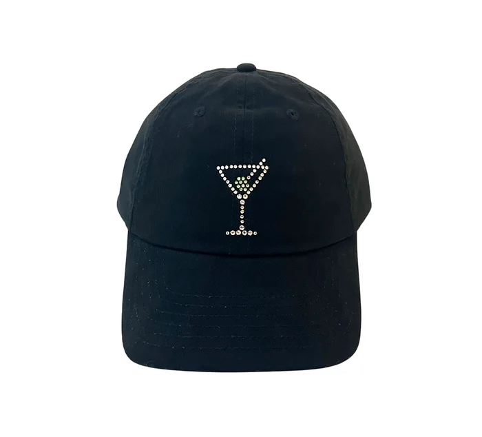 Rachel Cap with Crystal Martini & Olive