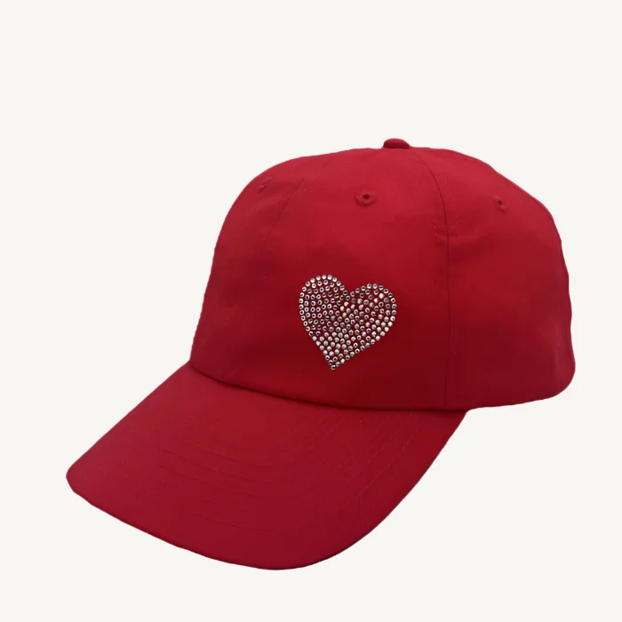 Rachel Cap with Crystal Solid Heart